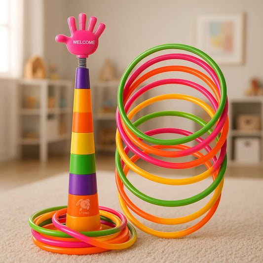 SparkPlay 2-in-1 Ring Toss Game for Kids