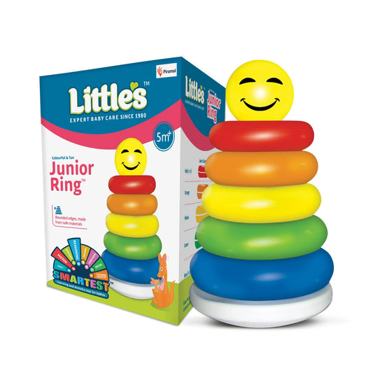 LittleJoy Junior Kids' Colorful Plastic Ring, Fun Multicolour Accessory for Boys & Girls