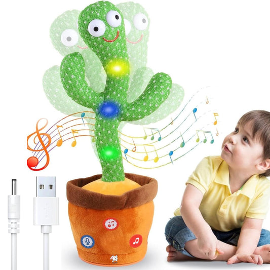Starlio Rechargeable Talking Cactus Baby Toy for Kids – Dancing, Singing, Wriggling & Educational Fun